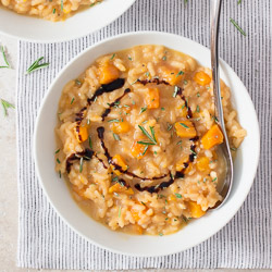 Herbed Pumpkin Risotto with Aged Balsamic / JillHough.com
