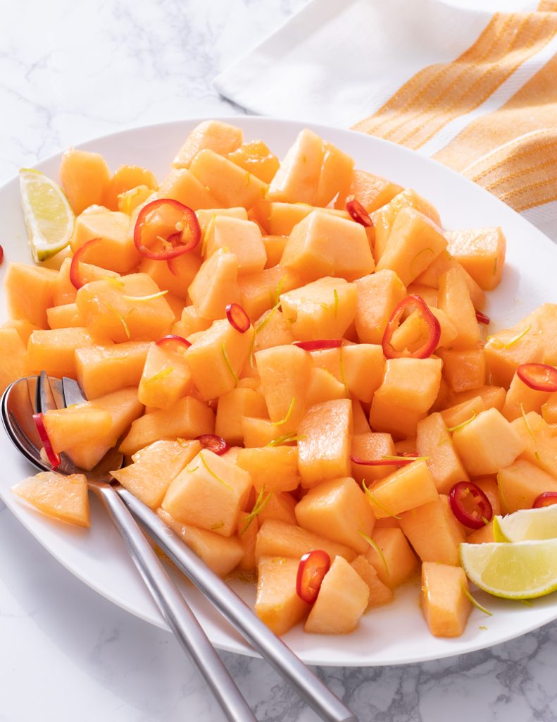 Melon and Chile Salad with Lime / Jill Silverman Hough