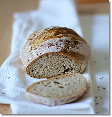 Homemade rye bread on JillHough.com