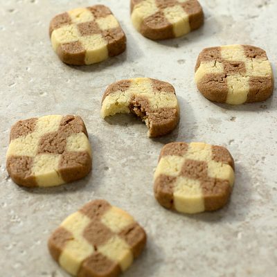 Checkerboard butter cookies / JillHough.com