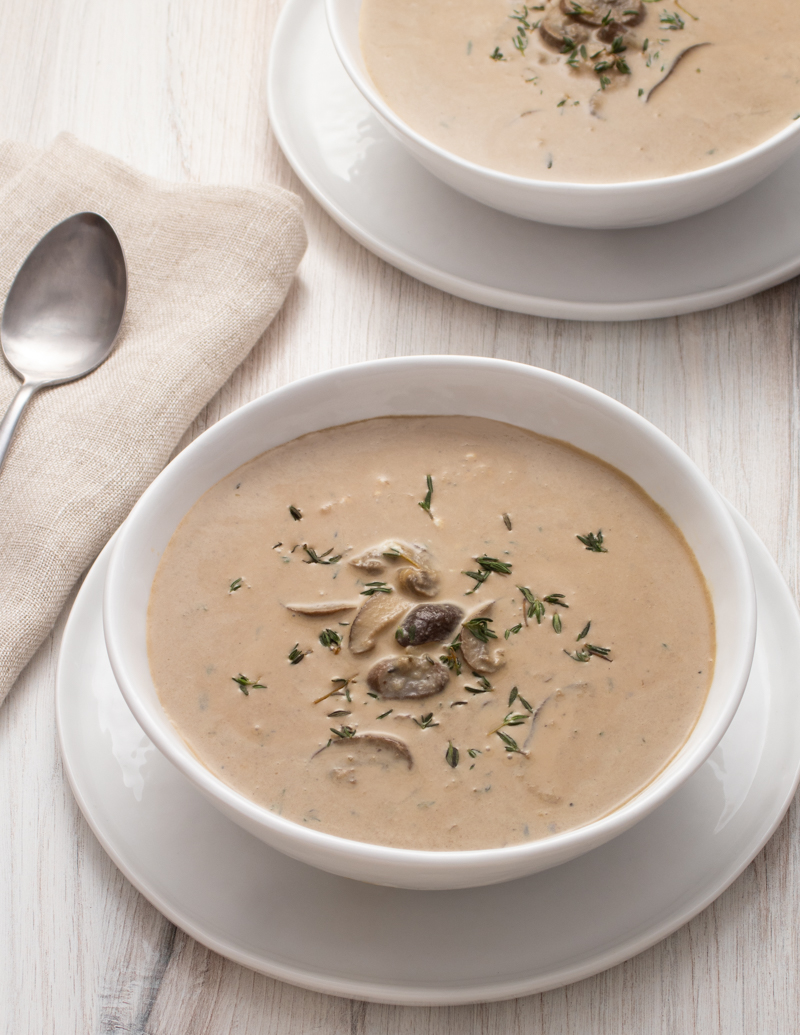 Mushroom Sherry Soup / JillHough.com This is an especially fragrant and luxurious soup, one that’s both hearty and delicate at the same time. In addition to the sherry, it’s finished with a little crème fraîche, which adds both a silky texture and a delicious tang.