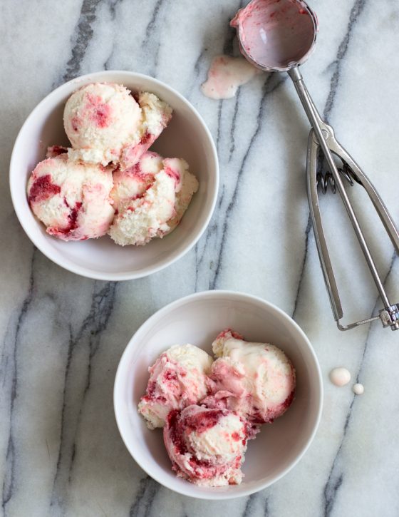 Strawberry, Meyer Lemon, and Buttermilk Ice Cream / Jill Silverman Hough