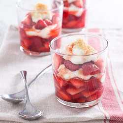 Fresh Fruit Parfaits with Raw Sugar and Whipped Cr&egrave;me Fraiche / JillHough.com Simple, easy, elegant, colorful&mdash;and delicious with whatever fruit is in season