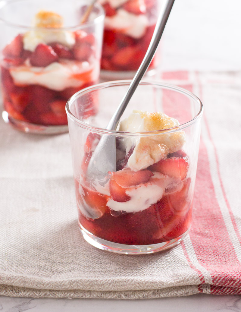 Fresh Fruit Parfaits with Raw Sugar and Whipped Cr&egrave;me Fraiche / JillHough.com