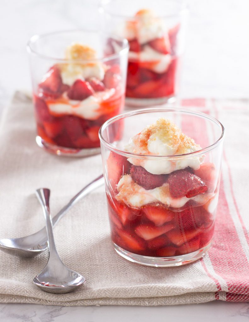 Fresh Fruit Parfaits with Sugar and Crème Fraiche / Jill Silverman Hough