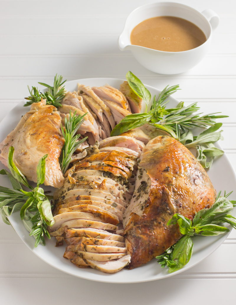 Roast Turkey with Intensely Herb Butter / JillHough.com