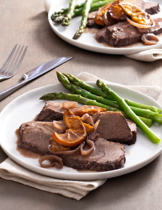SpiceBraised Brisket with Shallots and Tangerines / Jill Silverman Hough